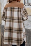 Plaid Patchwork Long Sleeve Jacket