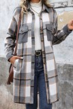 Plaid Patchwork Long Sleeve Jacket