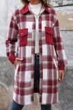 Plaid Patchwork Long Sleeve Jacket