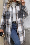 Plaid Patchwork Long Sleeve Jacket