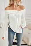 Off Shoulder Slim Split Top