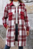 Plaid Patchwork Long Sleeve Jacket