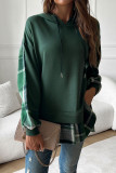 Fake Two-Piece Spliced Hooded Long Sleeved Sweatshirt