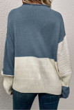 Round Neck Versatile Knitted Long Sleeved Sweater