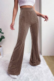 High Waisted Corduroy Flared Pants