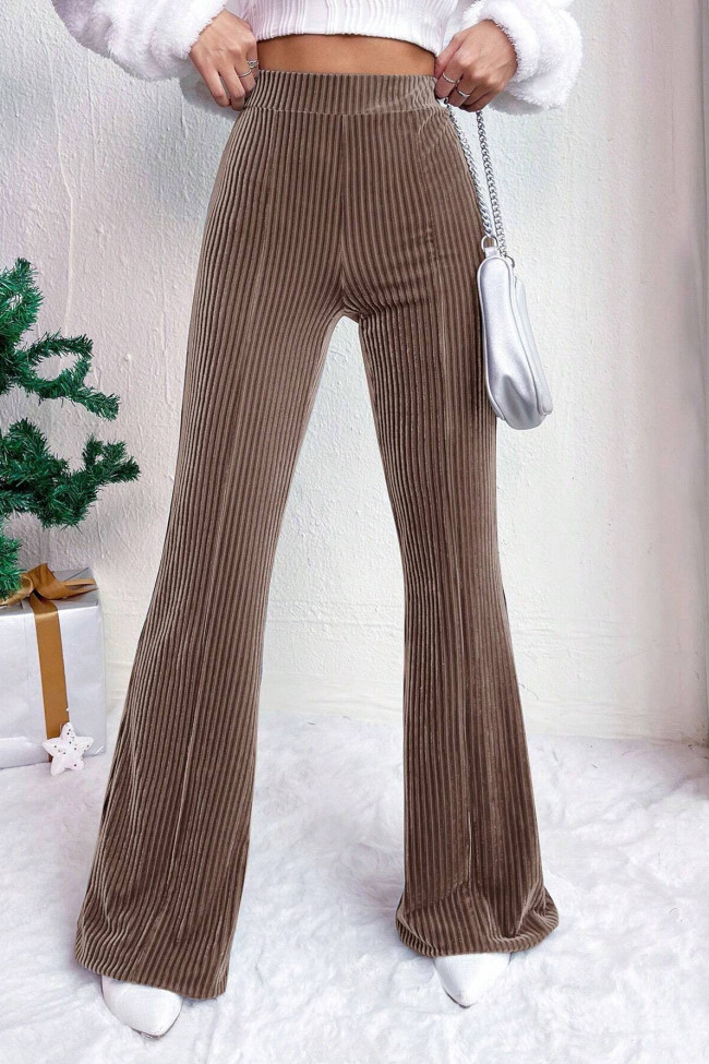 High Waisted Corduroy Flared Pants