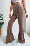High Waisted Corduroy Flared Pants