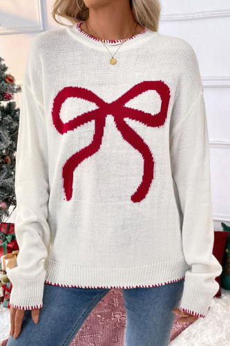 Loose Long Sleeved Round Neck Christmas Sweater