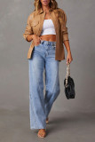 High Waisted Loose Denim Pants