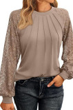 Womens Long Sleeve Shirts Lace Tops