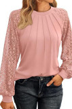 Womens Long Sleeve Shirts Lace Tops