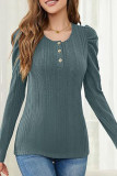 Bubble Long Sleeved Casual Knitted Top