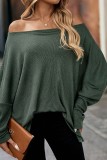 Off Shoulder Loose Fit Batwing Tops
