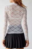 Long Sleeved Lace Bottom Shirt