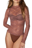 Long Sleeved Lace Bottom Shirt