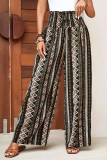 Ethnic Style Printed Casual Wide Leg Pants