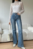 Long Sleeved Lace Bottom Shirt