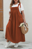 Large Solid Color Camisole Jumpsuit