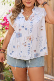 Large Size Solid Color Short Sleeved Shirt
