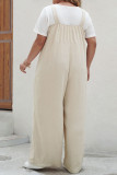 Large Size Loose Wide Leg Jumpsuit Pants