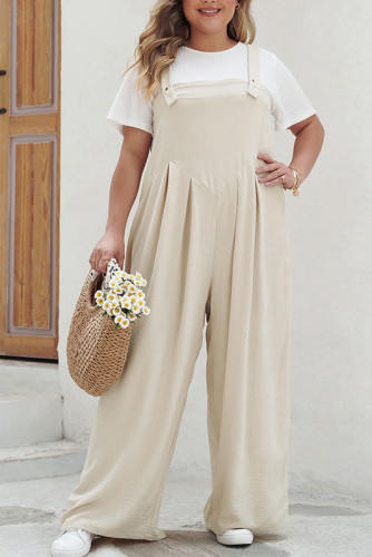 Large Size Loose Wide Leg Jumpsuit Pants