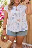 Large Size Solid Color Short Sleeved Shirt