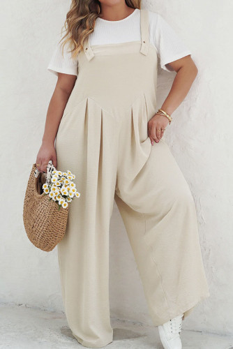 Large Size Loose Wide Leg Jumpsuit Pants