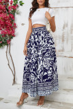 Bohemian High Waisted Printed Skirt