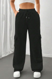 Solid Color Straight Leg Wide Leg Sweatpants