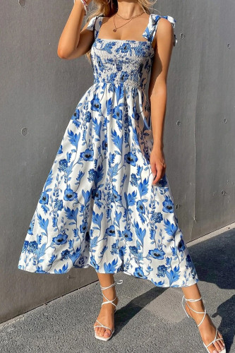 Fashion Sleeveless Camisole Printed Dress