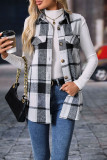 Fashion Plaid Sleeveless Loose Vest