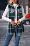 Fashion Plaid Sleeveless Loose Vest