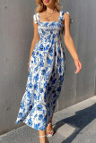 Fashion Sleeveless Camisole Printed Dress