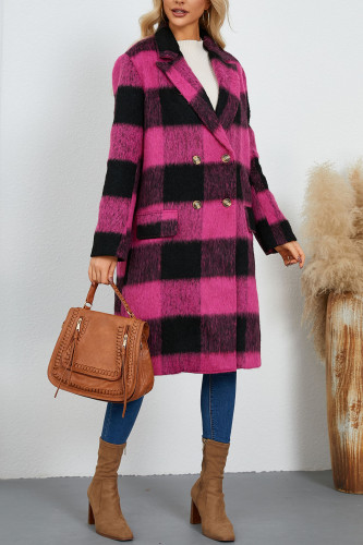 Luxury Suit Collar Woolen Coat Long Sleeved Jacket