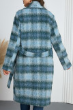 Vintage Checkered Printed Double Breasted Jacket