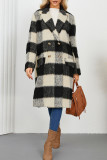 Luxury Suit Collar Woolen Coat Long Sleeved Jacket