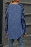 Striped Round Neck Long Sleeved T-Shirt