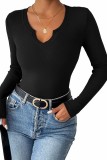 Slim Fit Knitted Long Sleeved T-Shirt
