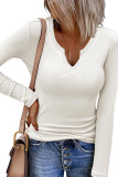 Slim Fit Knitted Long Sleeved T-Shirt