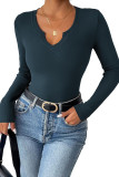 Slim Fit Knitted Long Sleeved T-Shirt