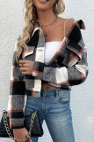 Vintage Plaid Printed Jacket Button Cardigan