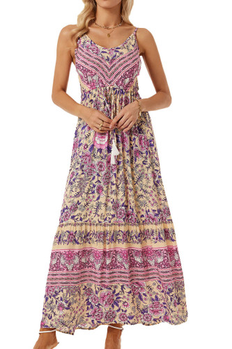 Bohemian Printed Camisole Sleeveless Dress
