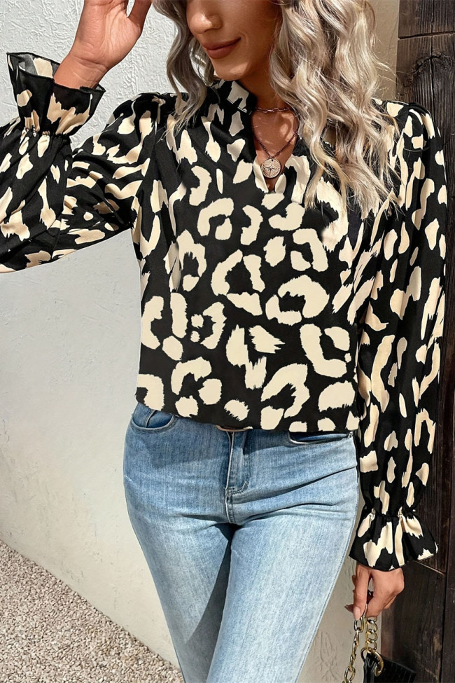 Loose Casual Long Sleeved Printed Shirt