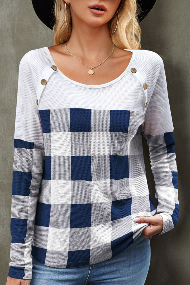 Round Neck Loose Long Sleeved Knitted Sweater