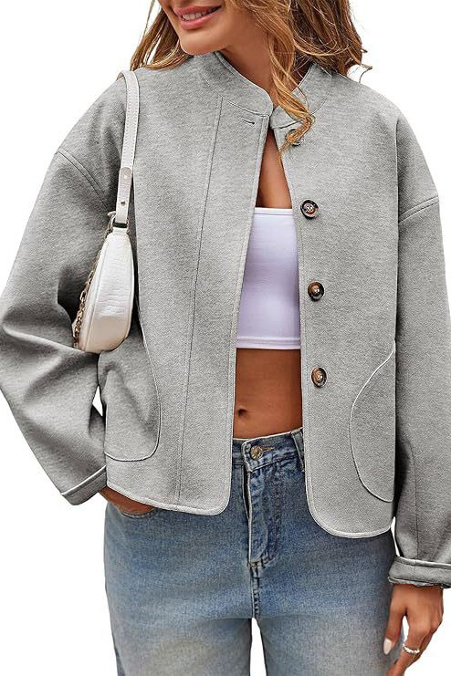 Casual Versatile Short Woolen Jacket