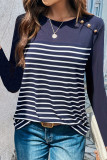 Simple Striped Long Sleeved T-Shirt