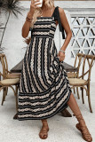 Ethnic Style Printed Sleeveless Dress