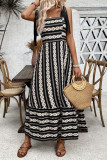 Ethnic Style Printed Sleeveless Dress