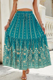 Summer Printed Seaside Vacation Skirt