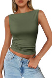 Solid Color Sleeveless Vest Hot Girl Top